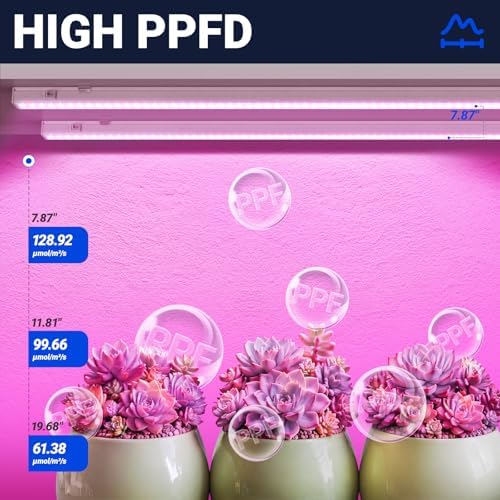 Barrina T5 Grow Lights for Indoor Growth, 4FT Plant Lights, Pink, 8 Packs - Image 3