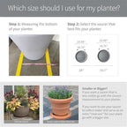 Crescent Garden Universal Round Planter Saucer, Durable Drainage Dish for Plant Pots, Heavy-Duty Plastic Saucer, Indoor & Outdoor Plant Trays - Olive Green (15.5" Inner, 20" Outer Diameter) - Image 5