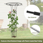 Trellis for Climbing Plants Outdoor 69" H, Mushroom Top Trellis,2Pack - Image 3
