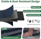 Kesfitt Raised Garden Bed, 4x2x1 FT Galvanized Steel Metal Raised Garden Bed, Oval Open-Bottom Design, 12-Inch Deep for Outdoor Vegetable & Herb Gardening, Midnight Blue - Image 2