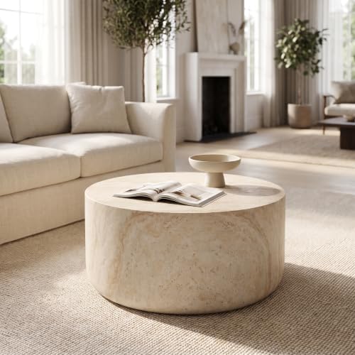 HNY 31.5" Round Magnesia Coffee Table - Image 2
