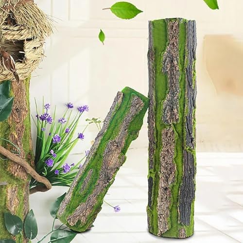 Simulation Tree Bark Wrap Artificial Moss Tree Bark Faux Tree Bark Sheets Artificial Plant Tree Bark for Decorating Walls, Columns, Pipes, Trunks, Backgrounds, DIY Garden Landscape - Image 6