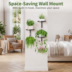 LASZOLA Plant Hanger Holder Window Shelf Wall Mounted Indoor, 4 Pcs Black - Image 6