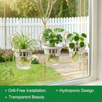 3-Pack Window Propagation Stations Hanging Clear Planter with Suction Cup - Image 5