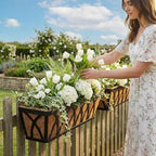 24 Inch Window Box Planter with Coco Liner for Hanging Outdoor Plants - Image 4