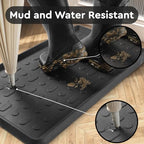 tchdio Durable Rubber Boot Tray and Shoe Mat for Entryway - Heavy Duty Waterproof Shoe Tray Organizer, Non Slip Boot Trays for Front Door, Entryway Muddy Shoes Storage, 16x48 Inches - Image 2