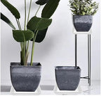 LWALRS 4 Pack Square Plant Saucer 18 Inch, Durable Plastic Plant Saucer, Heavy Duty Plant Pot Saucers, Planters for Indoors and Outdoors Plants，Large Deep Plant Trays for Pots, - Image 7