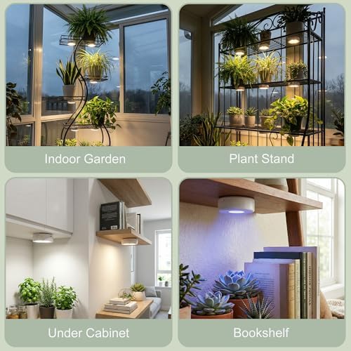6 PC Rechargeable Grow Lights for Indoor Plants, Battery Powered Grow Light - Image 6