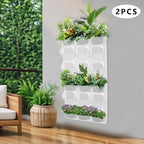 Self Watering Wall Planter with 36 Pots, Vertical Garden Planter for Indoor Plants, Wall Mounted Planters Hanging Flower Herbs Vegetables for Garden Balcony Decor (White) - Image 4