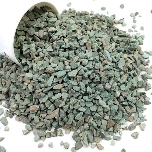 YISZM Succulents and Cactus Green Zeolite Rocks, Decorative Stones Pebbles for Indoor Plants, Bonsai, Fairy Gardening, Vases Fillers, Terrarium, 10lb by YISZM-ForYourNaturalLife
