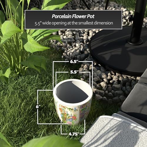 Red Lantern 6" Planter - Satsuma Peacock - Image 4