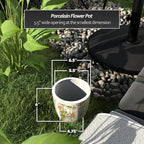 Red Lantern 6" Planter - Satsuma Peacock - Image 4