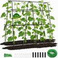 63x63 Cucumber Trellis for Raised Garden Bed, Black by follook