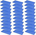 SUNPACK 10" x 20" Heavy Duty Shallow Plastic Seed Starting Tray, Blue, 1" (Pack of 30) - Lined with Drainage Holes for Excess Water and Aeration, Ideal for Greenhouses or Indoor Gardening by SUNPACK