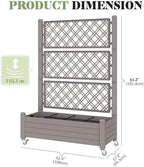 Trellis Raised Garden Bed, Self-Watering Planter Box, Gary - Image 6