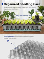 GLOWRIUM Seed Starter Tray with Grow Lights, 162-Cell Plant Germination - Image 6