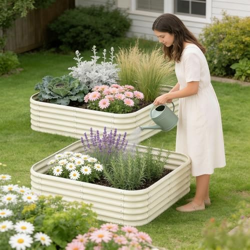 Besebay 2-Pack 4x1.5ft Galvanized Raised Garden Bed, Outdoor Planter Bed, - Image 7