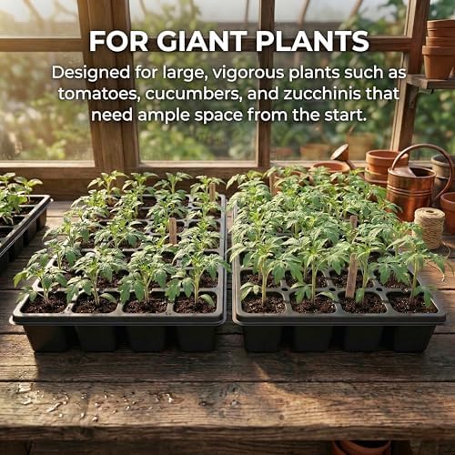 Gardzen 10 Pack 32 Cell Seed Starter Trays - Image 7