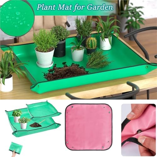 2 PCS Gardening Planting Mat, Reusable Garden Potted Pad Cushion, Transplanting for Flower Succulents Plant Repotting for Garden(Blue,60x60CM) - Image 3