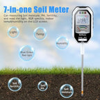 Soil Moisture Meter, 7-in-1 Soil PH Tester/Soil Moisture/Fertility with Removable Probe, Digital Air Temp/Humidity/Sunlight Intensity/BGR Spectral for Plants Gardening, Lawn and Indoor Outdoor Plants - Image 7