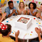 COTOPHER 14x14x6 In Sheet Cake Boxes, 16pcs White Bakery Boxes with Window - Image 6