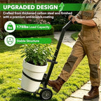 Garden Pot Mover Heavy Duty 175 LBS Plant Mover Cart with Adjustable Grabbing Arm, Strap & Suction Cups, Plant Caddy with Wheels for Indoor Outdoor Planters - Image 6