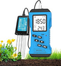 Multifunctional 7 in 1 Soil Tester, Nitrogen, Phosphorus, Potassium Npk Tester, Ph, Moisture, Nutrient Conductivity, EC Meter,High Accuracy Digital Sensitive,Soil Fertility Test by JINGEDD