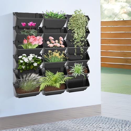 18-Planter Vertical Garden Wall Planter with Auto Drip System by NOLANTISI
