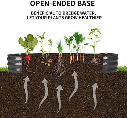 GADI 67-Inch Raised Garden Bed, Metal Planter Box for Vegetables and Flowers, Large Outdoor Gardening Kit, Easy DIY Assembly, Weather-Resistant & Rust-Proof - Image 5