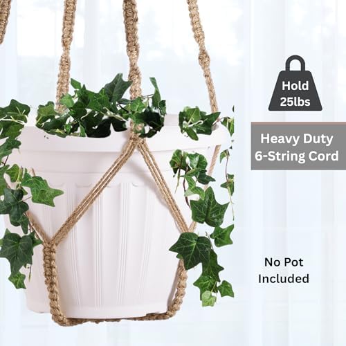2 Pack Giant XXL Macrame Planter Hanger Large for 15 inch Pot - Image 2
