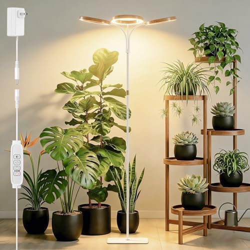 68" Full Spectrum Floor Grow Light with Stand for Tall& Large Indoor Plants by SDOVUERC