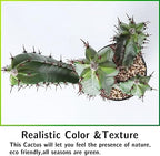 Artificial Cactus Fake Big Cactus 25 Inch Faux Cacti Plants for Home Garden Office Store Decoration - Image 5