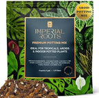 Premium Indoor Plant Potting Mix (4qt) – Peat-Free, Well-Draining Soilless Blend for Aroids & Tropical Houseplants with Coco Coir, Biochar & Pumice by Unknown