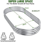 Land Guard 2Pcs Galvanized Steel Raised Garden Bed,8 x 4 x 1 ft Large Metal Raised Planter Beds, Aluminum Raised Garden Bed for Vegetables, 8 x 4 x 1ft(2pcs) - Image 3