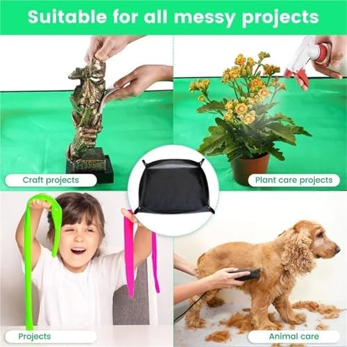 Repotting Mat Plant Regeneration Mat Waterproof Flower Pots Transplanting Pad Potting Soil Control Easy Clean Potting Mat Gardening Tray(Orange-75x100cm) - Image 6