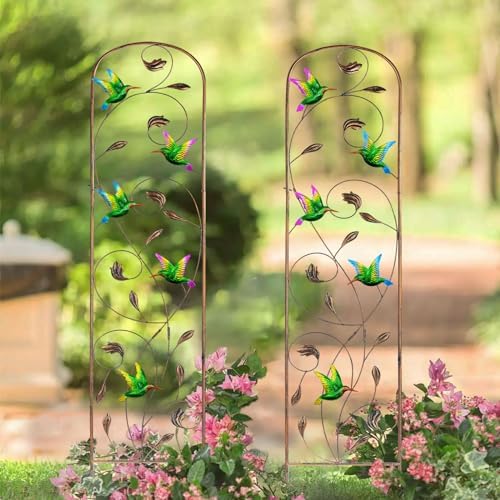 2 Pack Metal Garden Trellis for Climbing Plants - Image 6