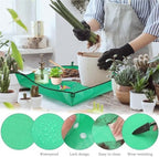 2 PCS Planting Mat Gardening Potting Pad Foldable Garden Plant Flower Pot Reusable Transplanting Waterproof Mats for Patio - Image 3