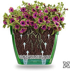 Gardenera 11.8" ASTI Self Watering Planter in RED-Pearl/White - Modern Flower Pot with Water Level Indicator for All House Plants, Flowers, Herbs, Succulents and Hanging Plants - Image 5