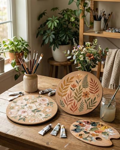 Vensovo Cork Plant Coasters & Saucers – Absorbent Round Mats for Indoor Flower Pots, Planters, Houseplants, Surface Protector for Table & Floor, 2pcs-18inch - Image 5