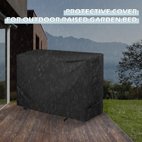 Outdoor Raised Garden Bed Cover for LEETOLLA Elevate 32" Raised Garden Bed, Outdoor Planter Box Stand Cover for Mobile Elevated Wood Planter/Planting Bed-Waterproof All Weather Protection - Image 6