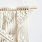 Hanging Macrame Shelf Boho Wall Hangings Floating Shelf Organizer Hanger for Home Decor (29.53" L x 19.68" W) - Image 5