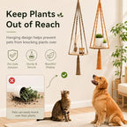 Macrame Hanging Planter with Shelf, Boho Plant Hanger for Indoor Window - Image 5