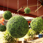 Faux Decorative Balls Dia 16in, Decorative Faux Dried Moss Balls, Artificial Grass Plastic Flower Plant, Garden Spheres Outdoor, Small Artificial Plants, Indoor/Outdoor Wedding Party Decor - Image 4