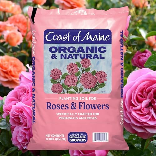 Coast of Maine Roses and Flowers, 20qt (Pack of 8) Organic and Natural Planting Soil for Roses, Annual and Perennial Flowers - Image 2