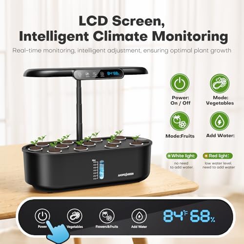 Ahopegarden Hydroponics Growing System kit: Indoor Herb Garden - 12 Pods Plant Germination Kit - Image 4
