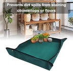 2 PCS 110x75cm Waterproof Plant Repotting Mat for Indoor Plants Transplanting Table Top Gardener Portable Planting Gardening - Image 3