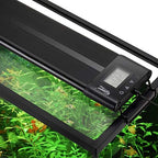 hygger Auto On Off LED Small Aquarium Light 12-17 Inches Dimmable 7 Colors Full Spectrum Fish Tank Light Fixture for Freshwater Planted Tank Build in Timer Daylight Moonlight & DIY Mode by hygger