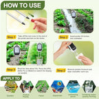 Moisture Meter for Plants, 7-in-1 Digital Soil Tester Kit with Backlit LCD - Measures pH, EC, TDS, Fertility, Temp, Moisture & Sunlight, Garden Tools for Indoor & Outdoor - Image 5