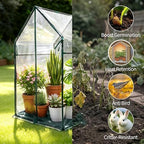 PROWORX Mini Greenhouse 36"x36"x58.5" Plant Cover Tent Seed Starting Waterproof Floor Mat Small Plant Tent for Use on Patio Balcony Porch & Indoors/Outdoors - Image 4