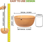 village Decor Terracotta Hanging Bowl Planter with Rope (Dia -8 INCH ,Rope _Lenght - 24 INCH) - Image 3